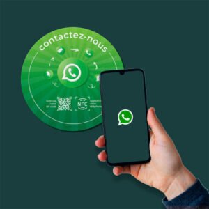 NFC WhatsApp Sticker for smart contact sharing