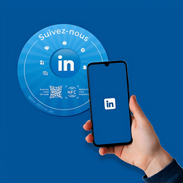NFC LinkedIn Sticker for professionals in UAE
