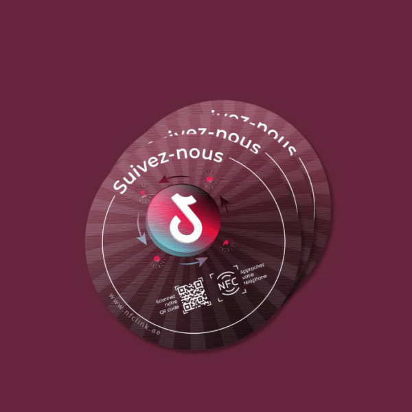 TikTok NFC Sticker – Share Your TikTok Profile with a Tap | NFC LINK - Image 3