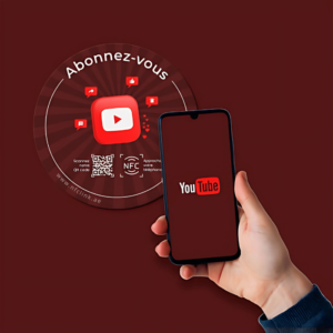 Custom NFC YouTube Sticker for quick access to your channel