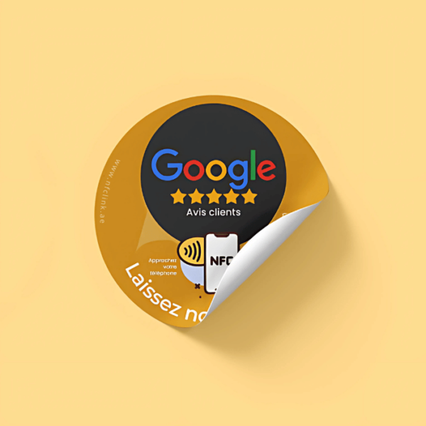 NFC Google Review Sticker – Tap to Collect 5-Star Reviews | NFC LINK UAE - Image 5