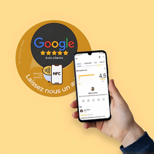 NFC Google Review Sticker for businesses in UAE