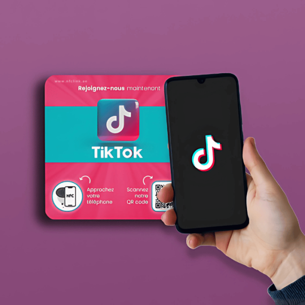 TikTok NFC Card – Share Your Profile with One Tap | NFC LINK UAE - Image 2