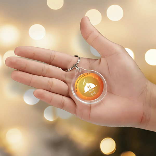 NFC Restaurant Keychain – Tap to Open Menu or Review Page | NFC LINK UAE - Image 3