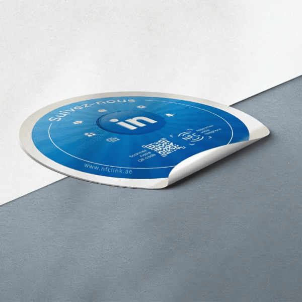 NFC LinkedIn Sticker – Tap to Share Your Professional Profile | NFC LINK UAE - Image 5