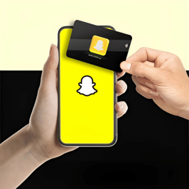 NFC Snapchat Card for Instant Tap-to-Add Sharing